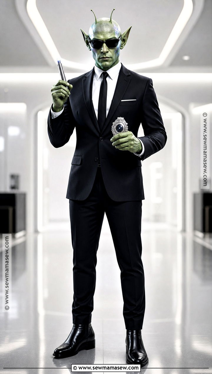 Disguised Alien Agent Costume - 50 men in black costume ideas