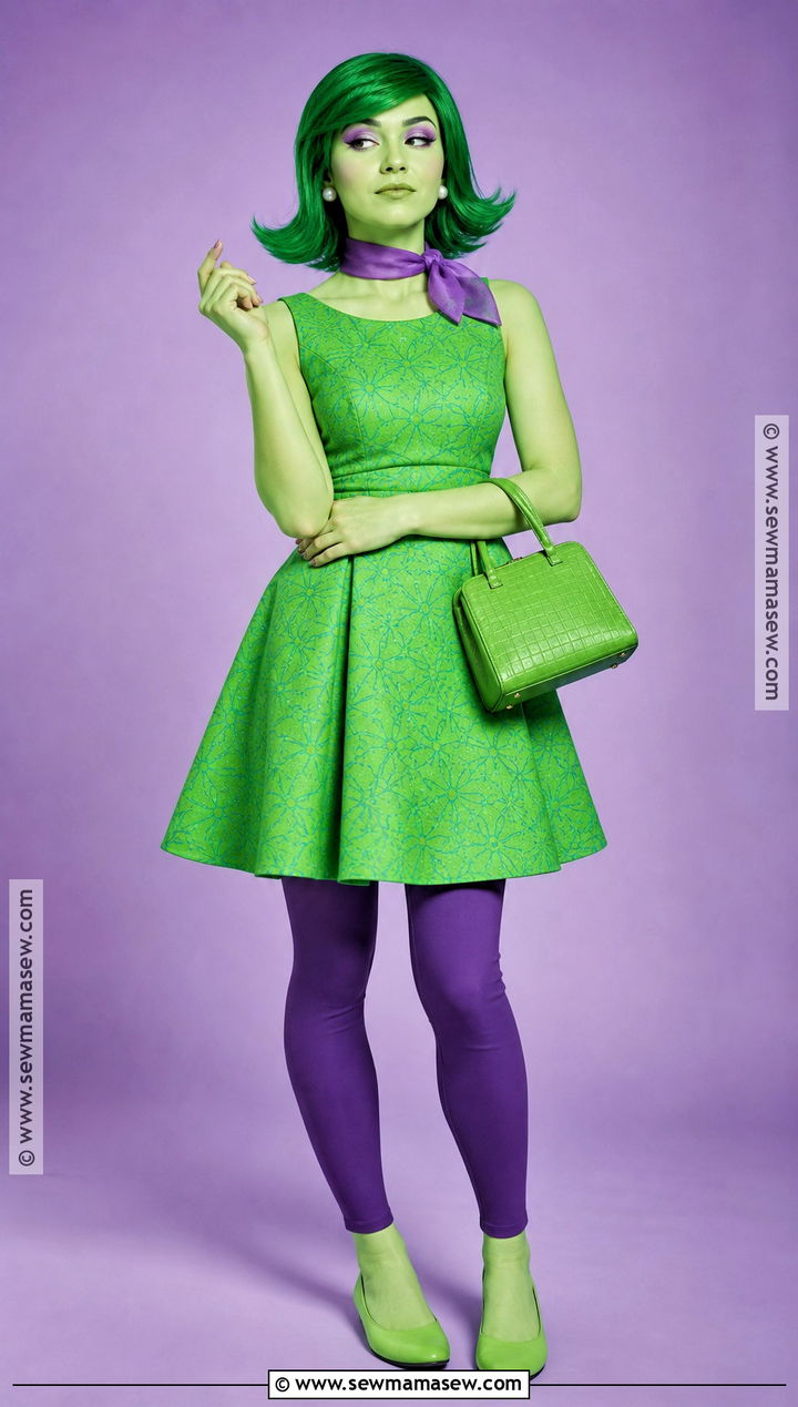 Disgust Green Dress Costume - 35 green halloween costumes