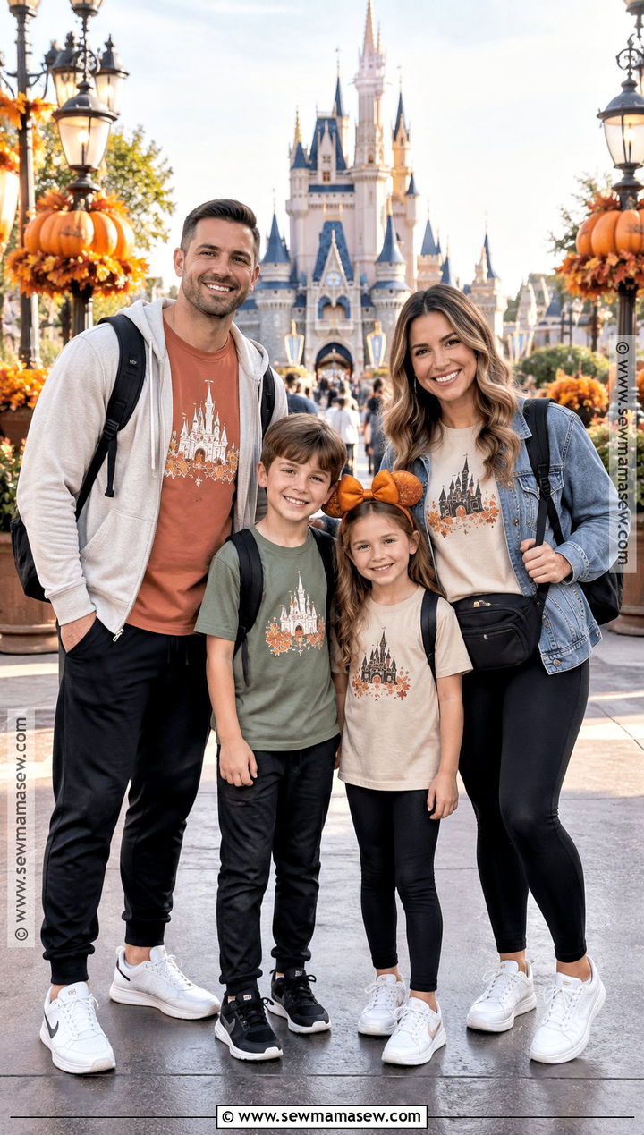 Disney Castle Thanksgiving Shirt Outfit - 15 disney family shirts thanksgiving