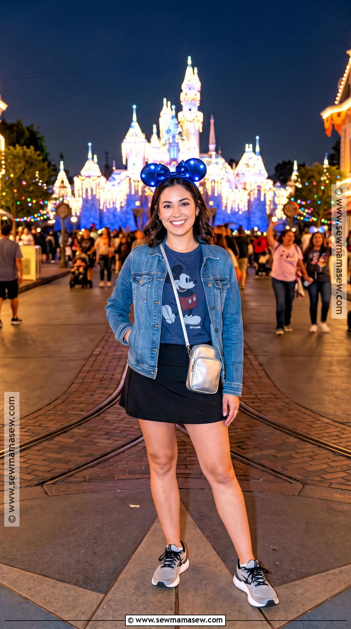Disney Evening T Shirt And Lightweight Jacket Outfit - 20 disney september outfit ideas