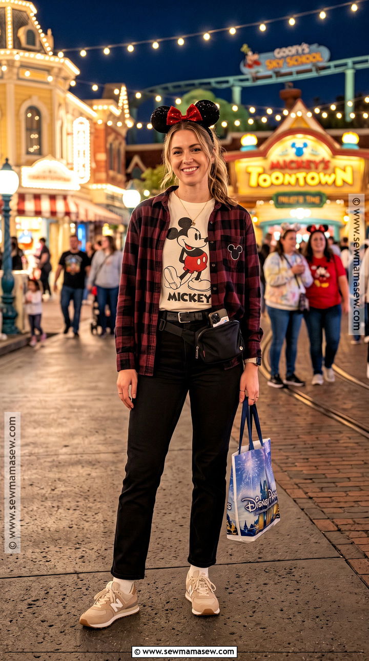 Disney Flannel And Black Jeans Outfit - 20 november disney outfits