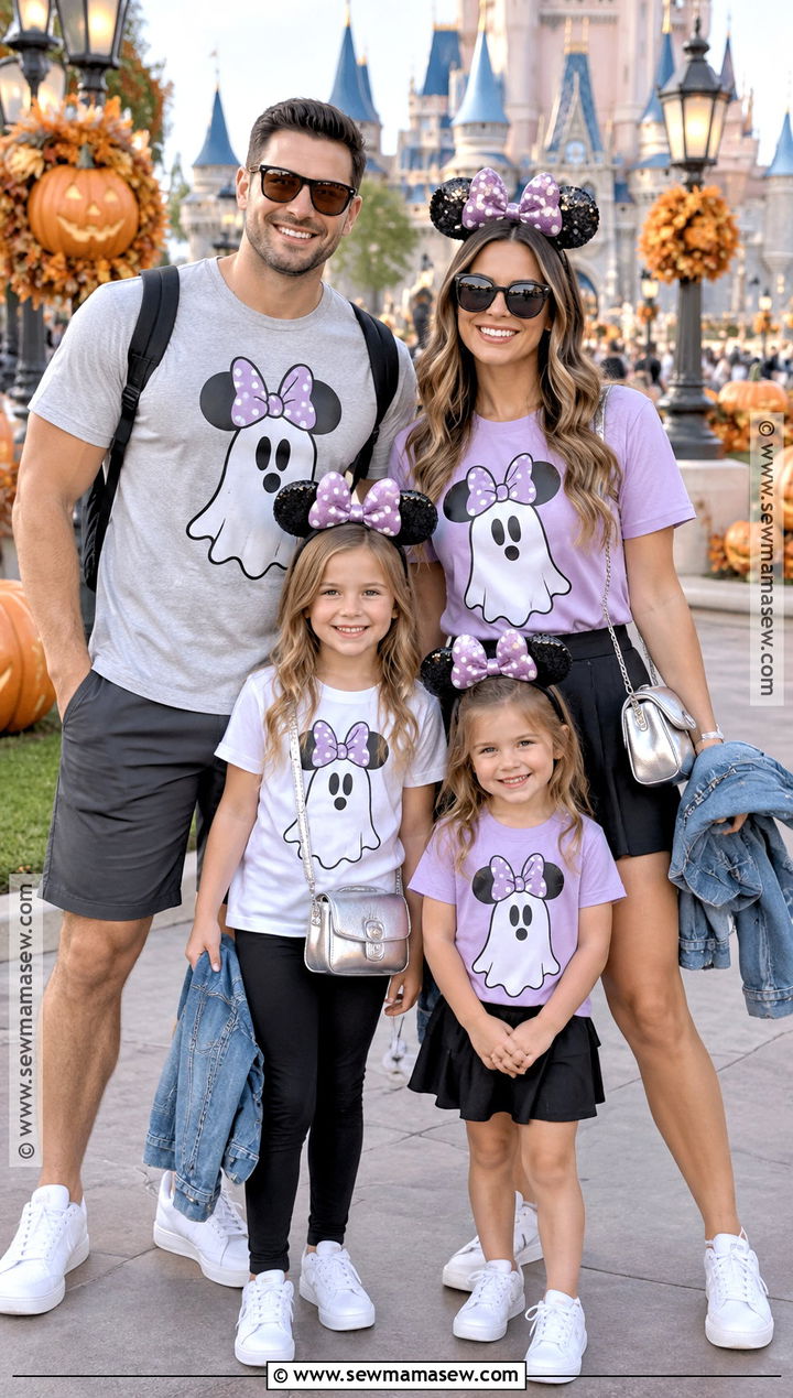 Disney Minnie Ghost Family Shirt Outfit - 15 disney shirts for family october