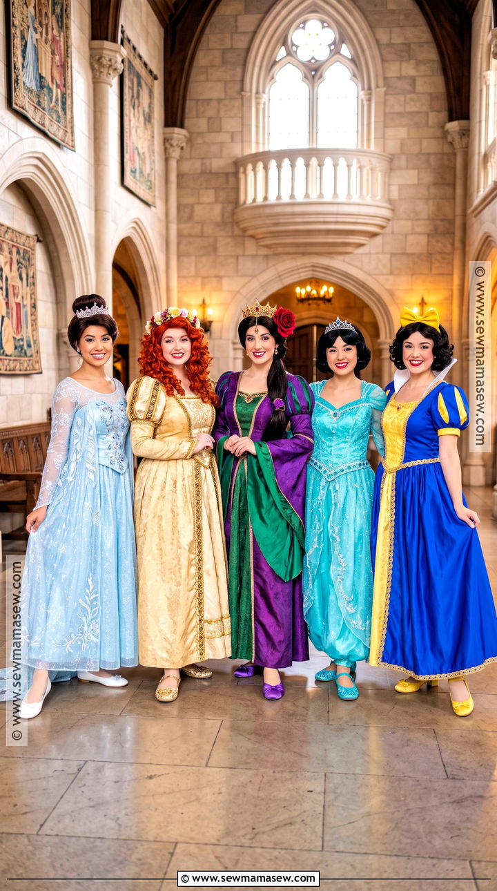 Disney Princess Group Halloween Costume - 35 group of 5 halloween costumes
