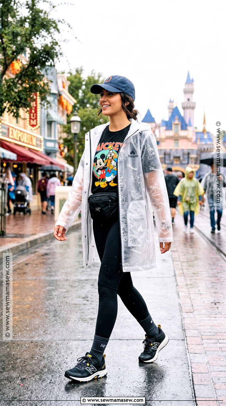 Disney Rain Jacket And Leggings October Outfit - 25 october disney outfits