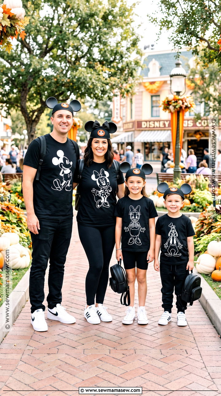 Disney Skeleton Character Family Shirt Outfit - 15 disney shirts for family october