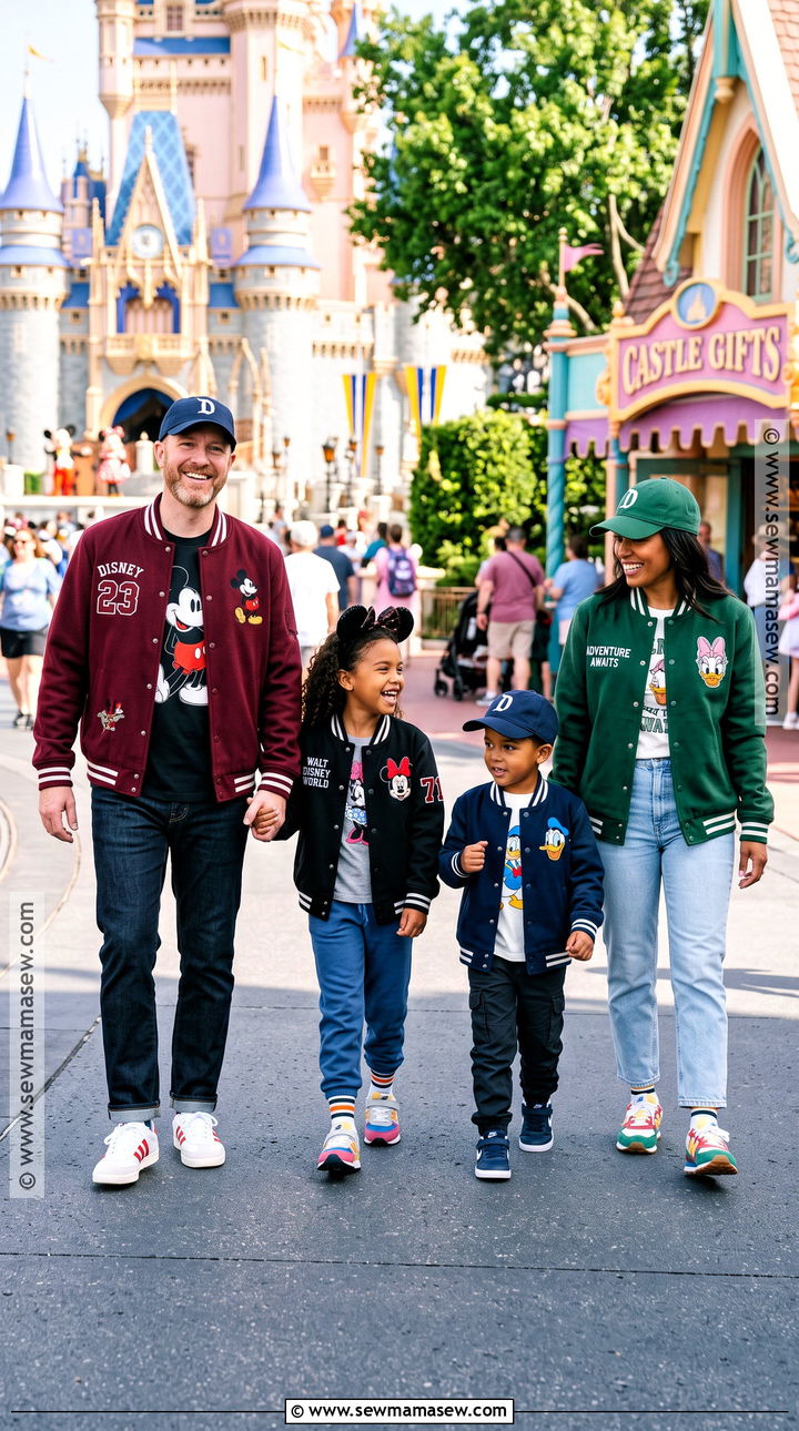 Disney Varsity Jacket Family Outfit - 15 disneyland family outfits fall