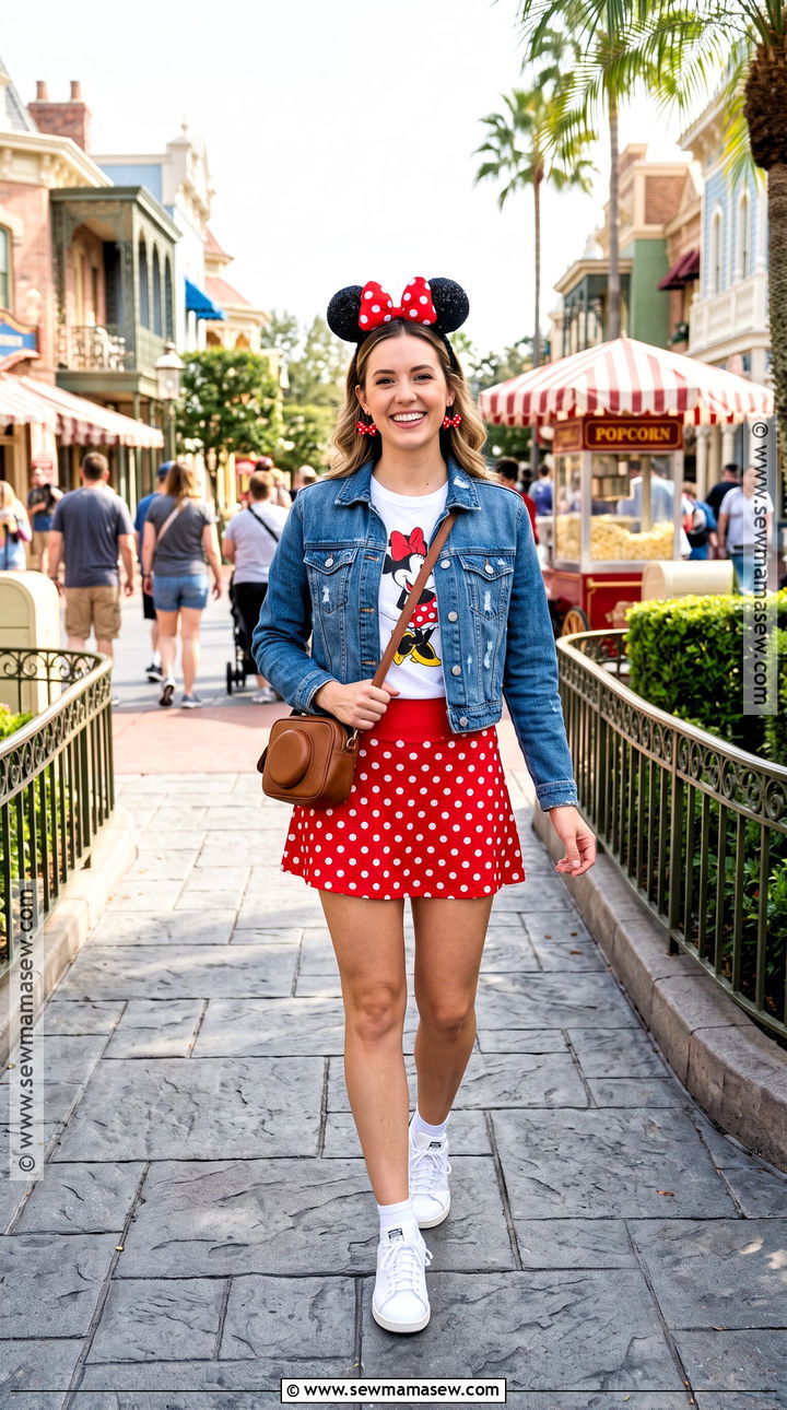 Disney World Minnie Mouse Skirt Outfit - 15 disneyworld outfit november ideas