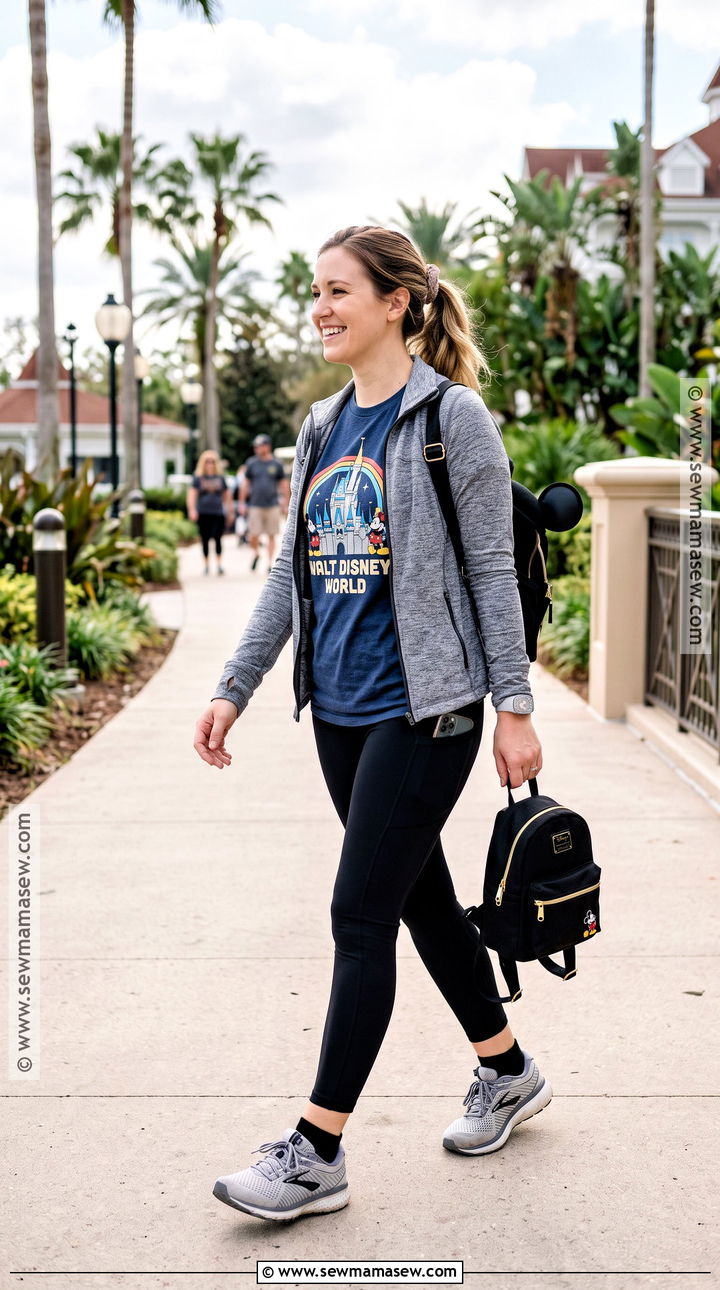 Disney World T Shirt And Leggings Outfit - 15 Disney World Outfits November