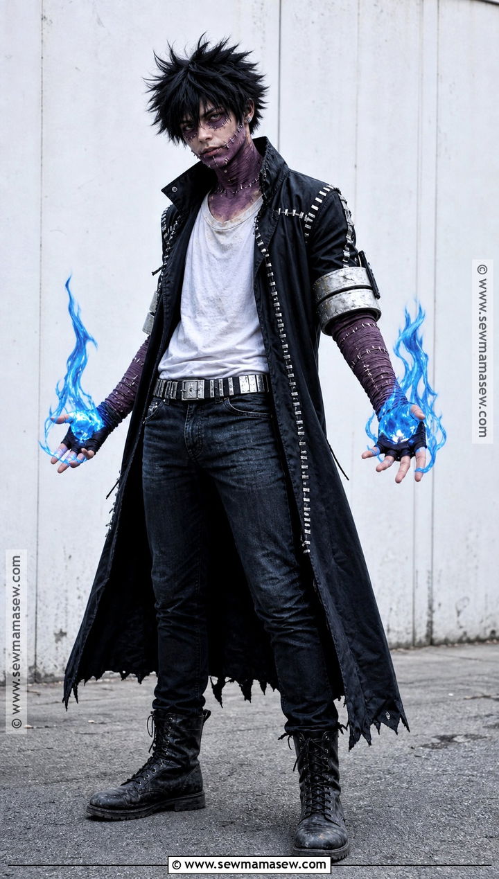 Distressed Trench Coat Dabi Cosplay - 40 dabi cosplay ideas