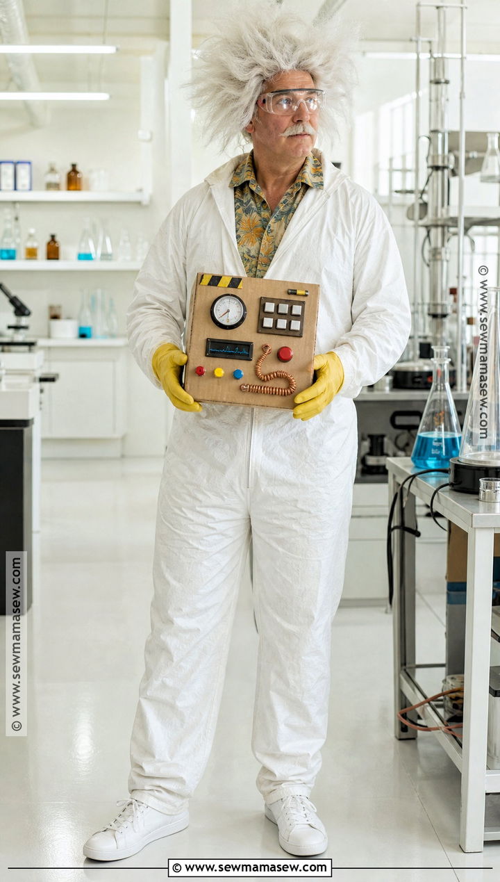 Doc Brown Costume With White Lab Coat - 30 80'S Costume Ideas