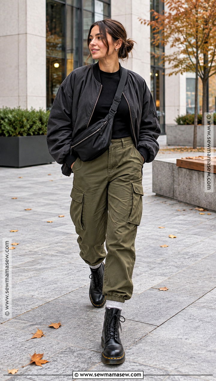 Doc Martens With Cargo Pants - 20 Fall Doc Martens Outfits