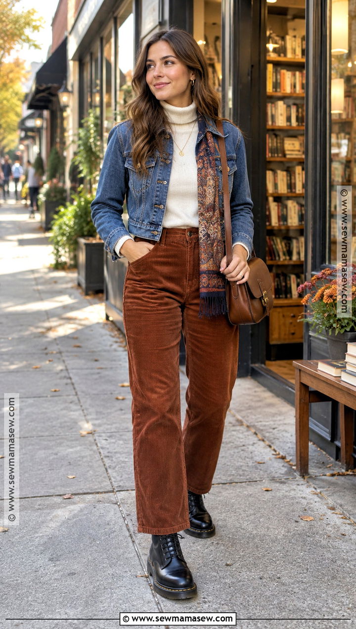 Doc Martens With Corduroy Pants - 20 doc martens fall outfit ideas