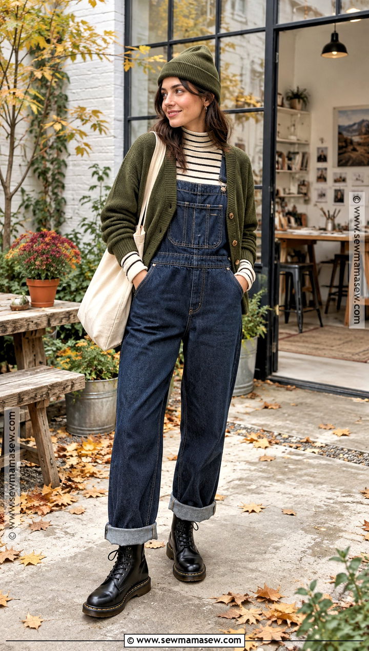 Doc Martens With Overalls - 20 doc martens fall outfit ideas