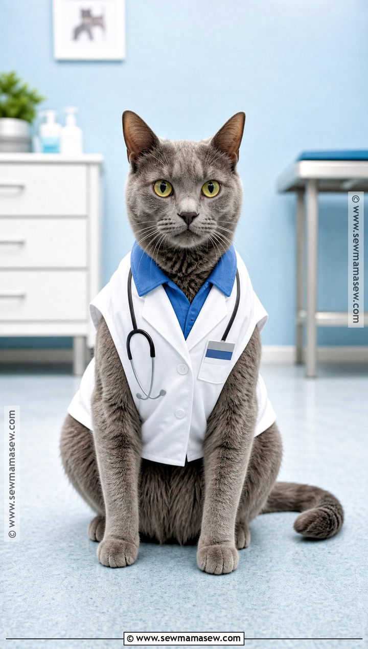 Doctor Cat Costume - 30 Halloween Costume Ideas for Cats