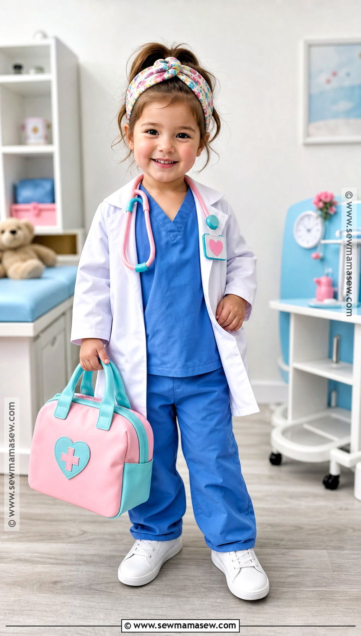 Doctor Costume With Toy Medical Bag - 30 toddler girl costume ideas