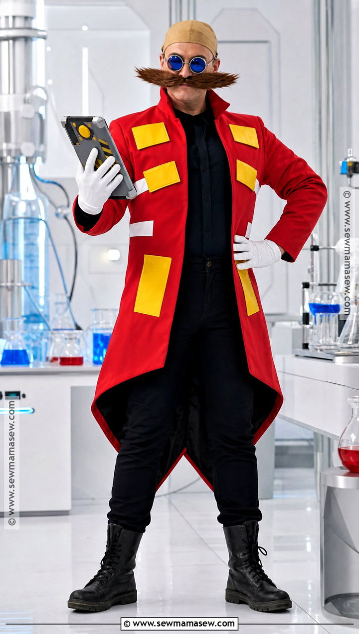 Doctor Eggman Cosplay With Red Tailcoat - 40 sonic cosplay ideas