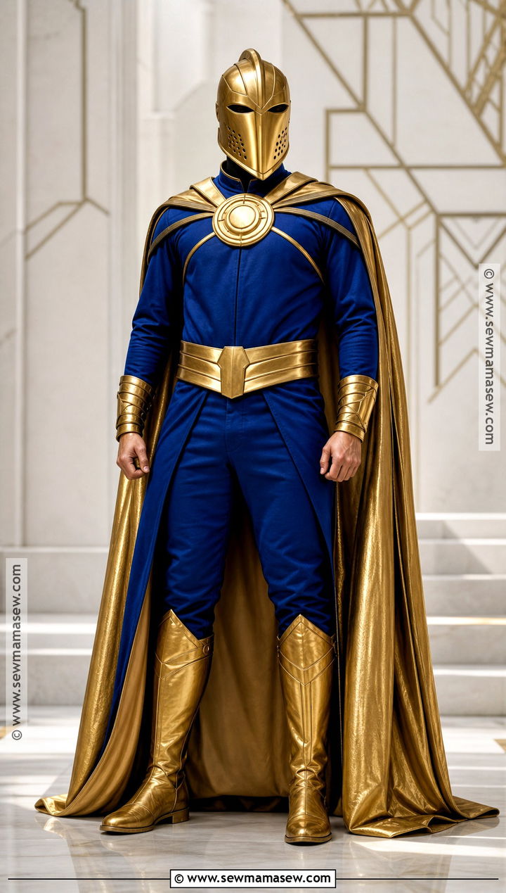 Doctor Fate Costume With Gold Helmet - 30 dc characters costumes