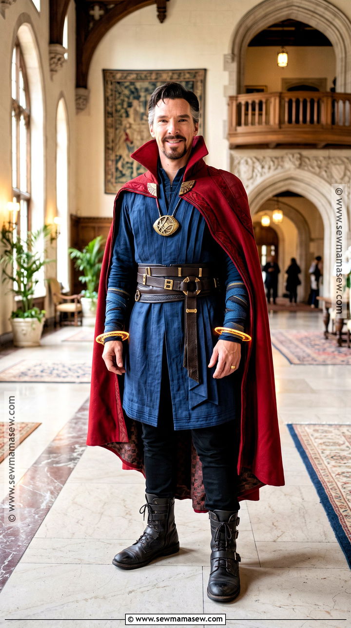 Doctor Strange Cosplay With Red Cloak - 35 marvel cosplay ideas