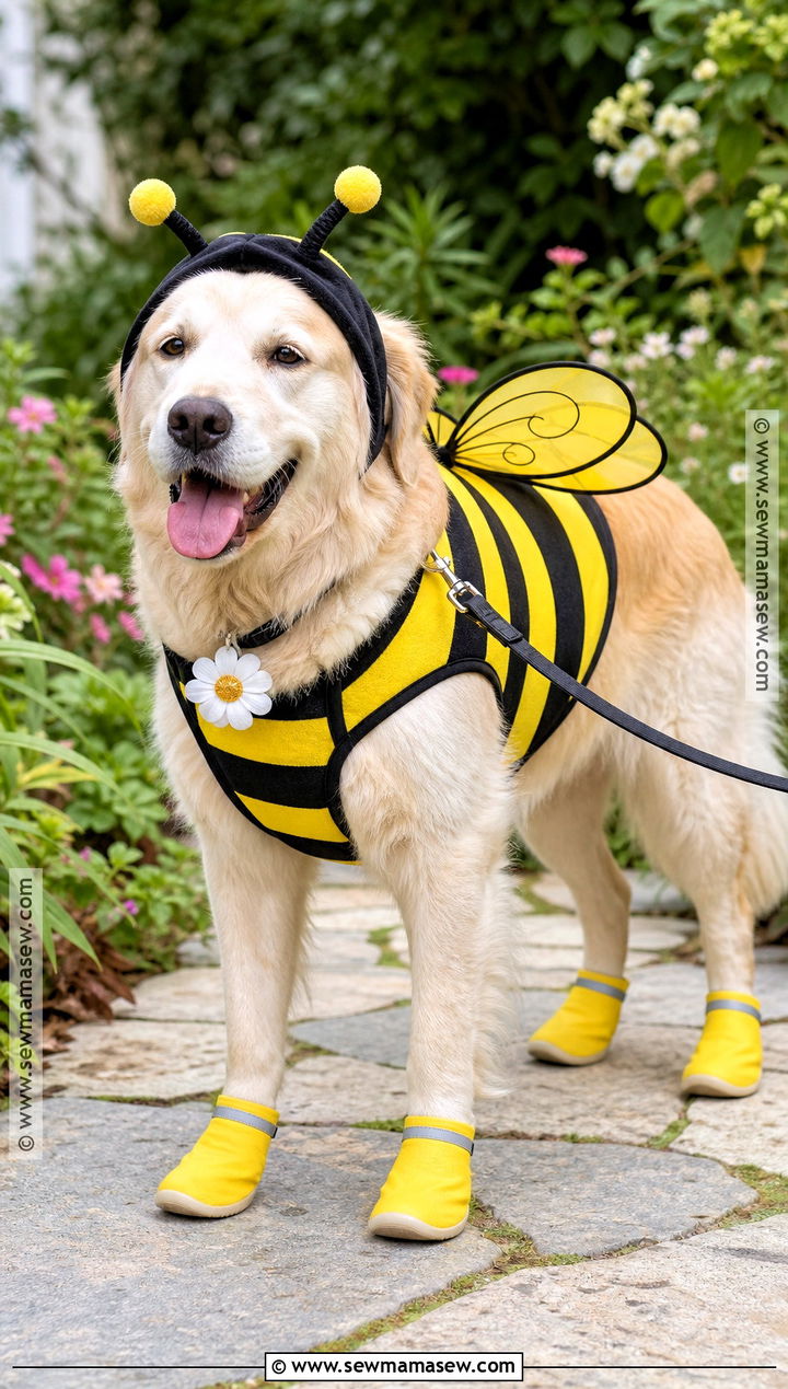 Dog Bee Costume With Soft Wings - 40 bee costume ideas