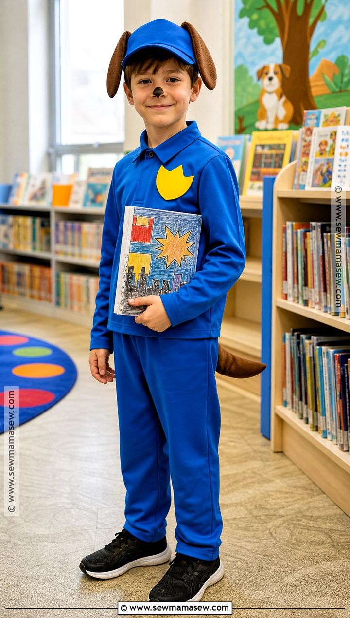 Dog Man Costume With Blue Shirt - 30 boys book character costumes