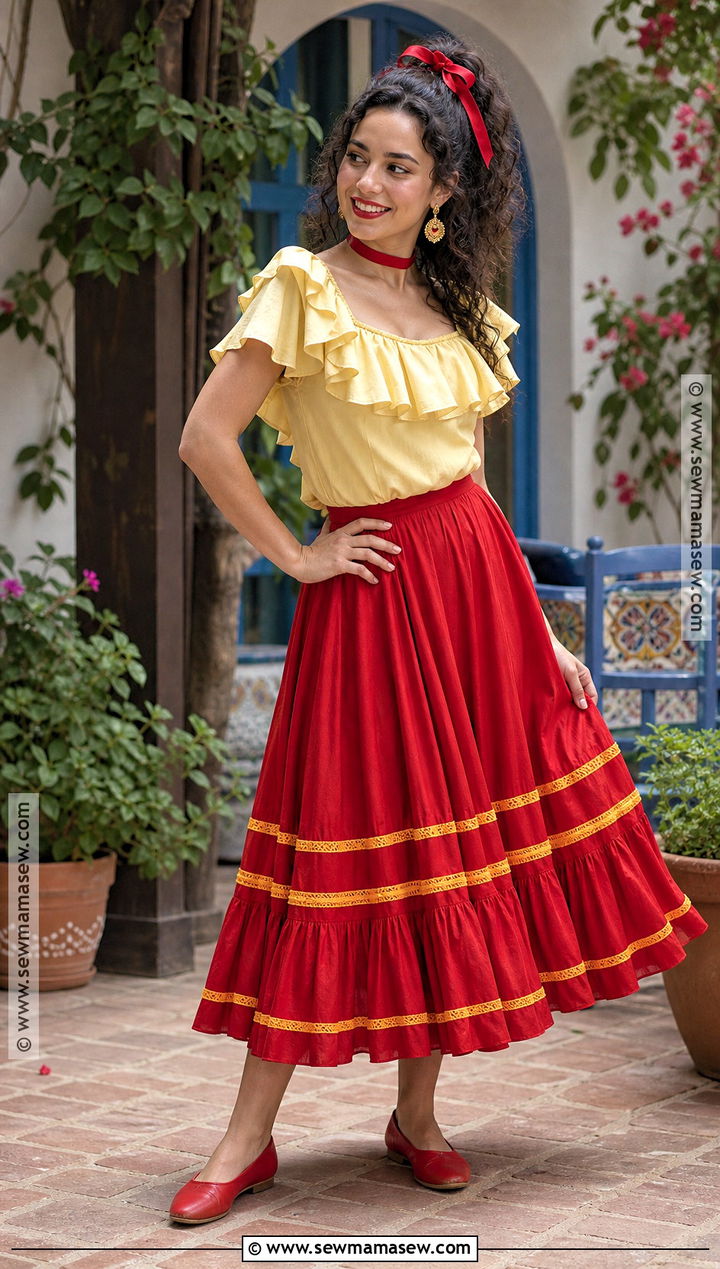 Dolores Madrigal Costume With Curly Updo - 35 halloween costumes curly hair