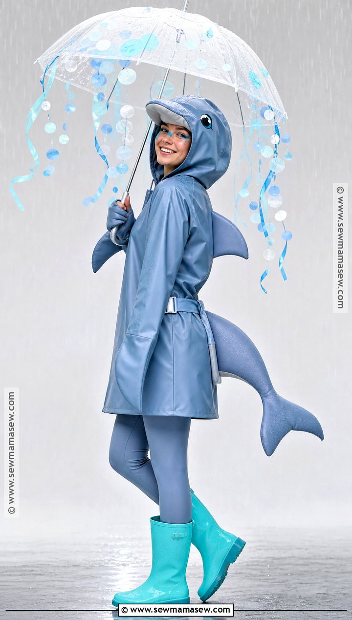 Dolphin Raincoat Costume - 30 dolphin costume ideas