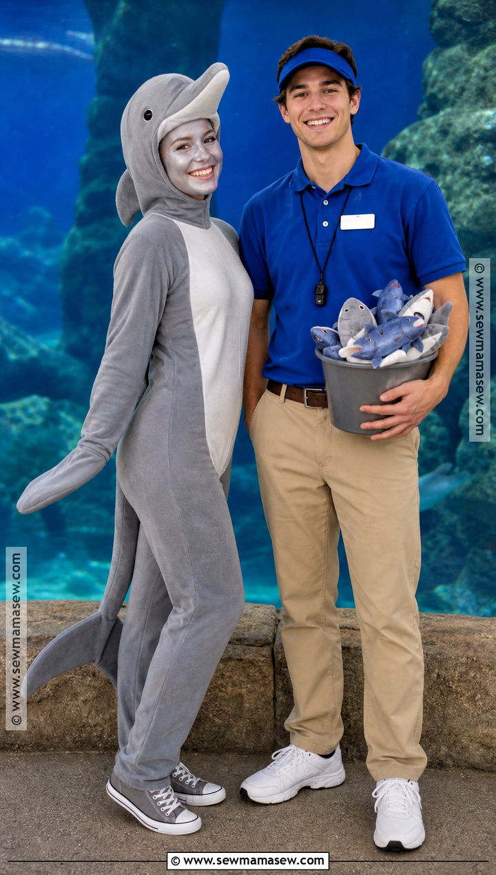 Dolphin Trainer And Dolphin Couple Costume - 30 dolphin costume ideas