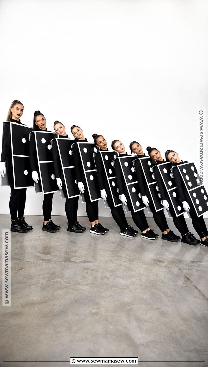 Dominoes Group Halloween Costume - 30 group halloween costumes for 10 people