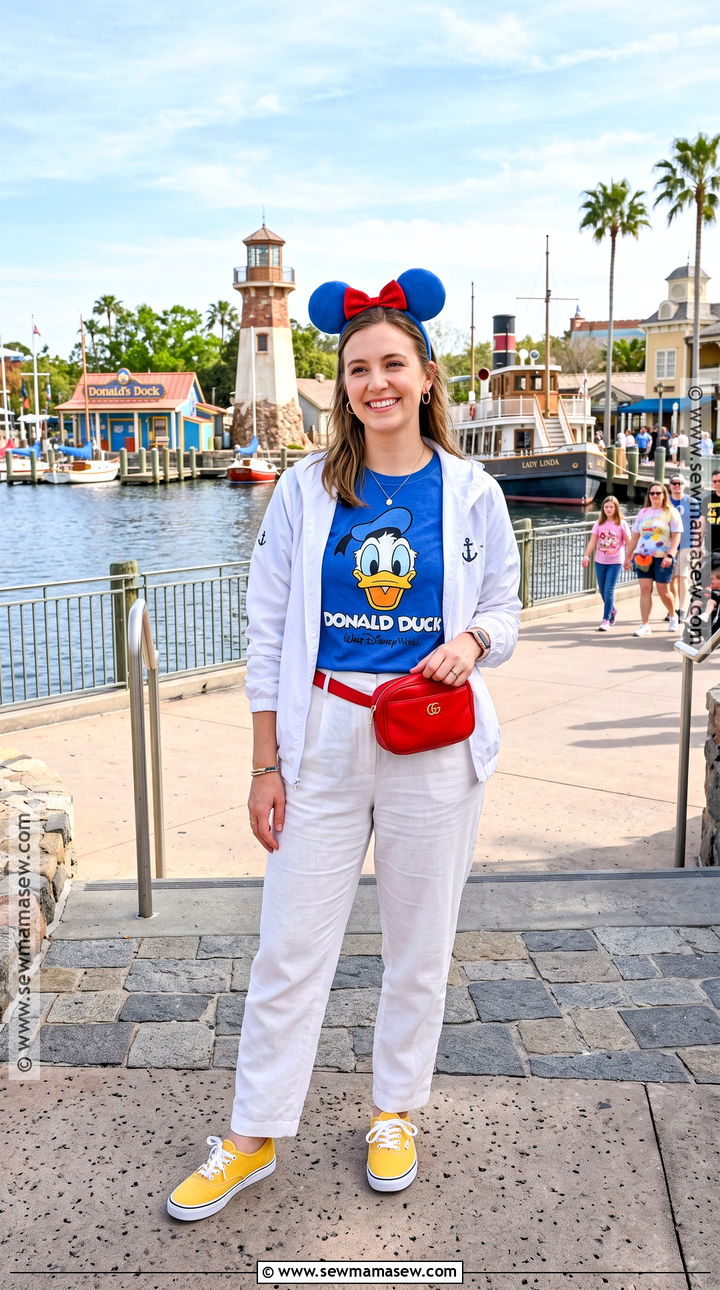 Donald Duck Blue And White Outfit - 20 november disney outfits