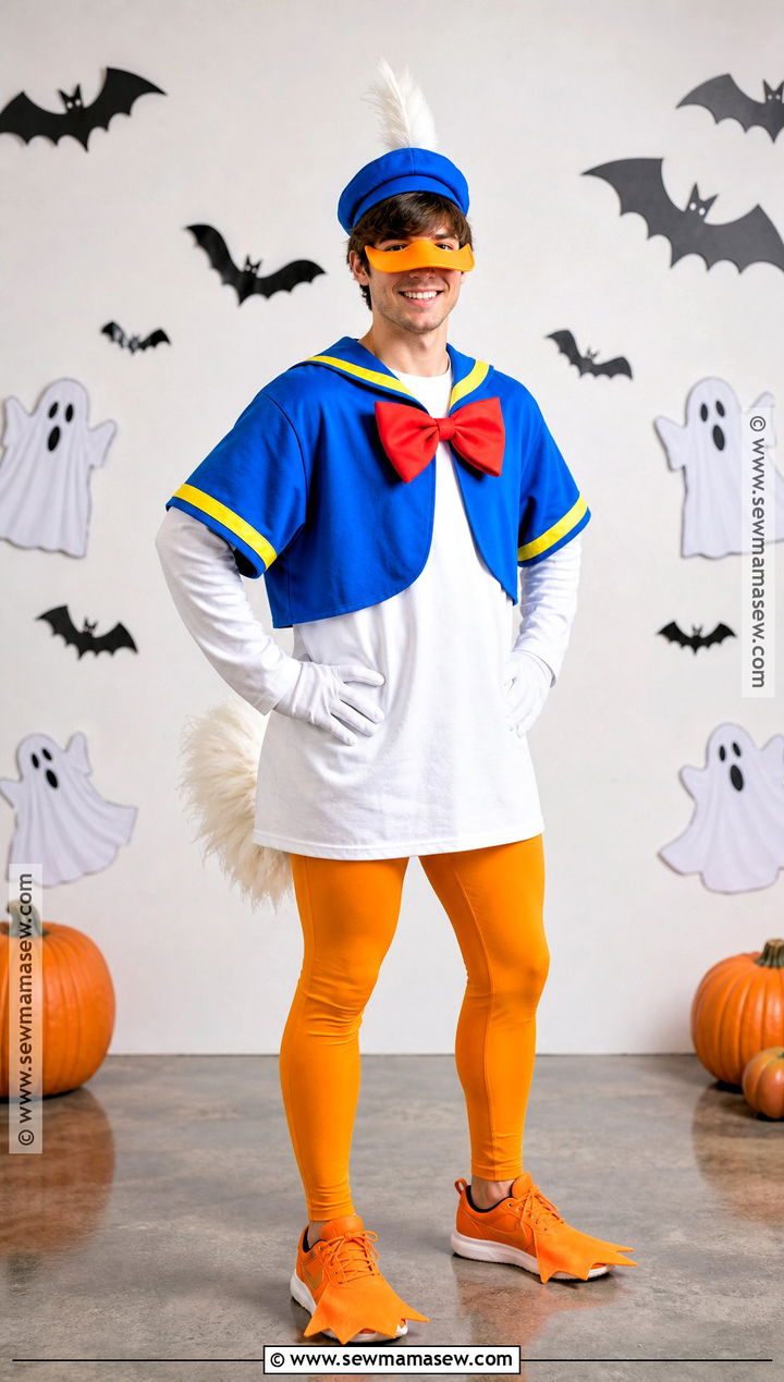Donald Duck Costume With Orange Leggings - 30 Donald Duck Costume Ideas
