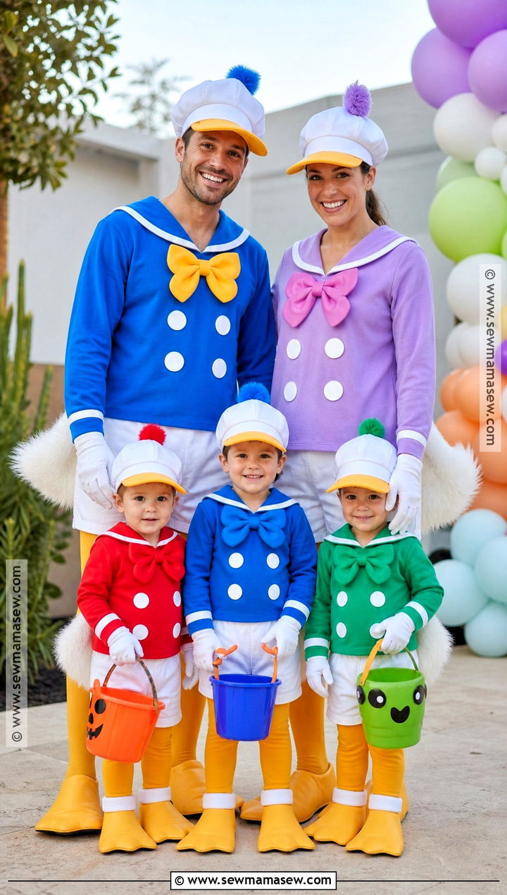 Donald Duck Family Costume - 30 Donald Duck Costume Ideas