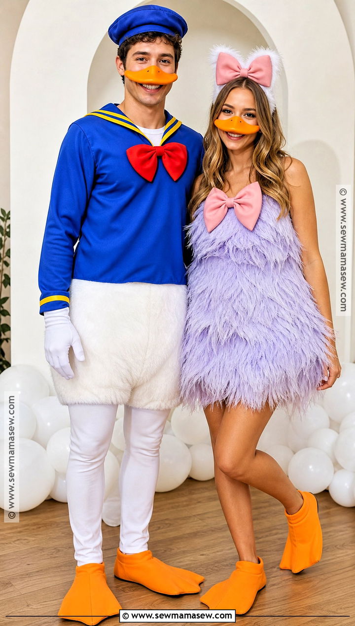 Donald and Daisy Duck Couple Costume - 30 Donald Duck Costume Ideas