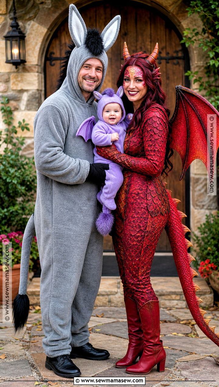 Donkey And Dragon Costume With Baby Hybrid - 35 donkey and dragon costume ideas