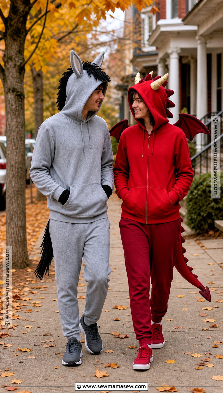 Donkey And Dragon Costume With Hoodies - 35 donkey and dragon costume ideas