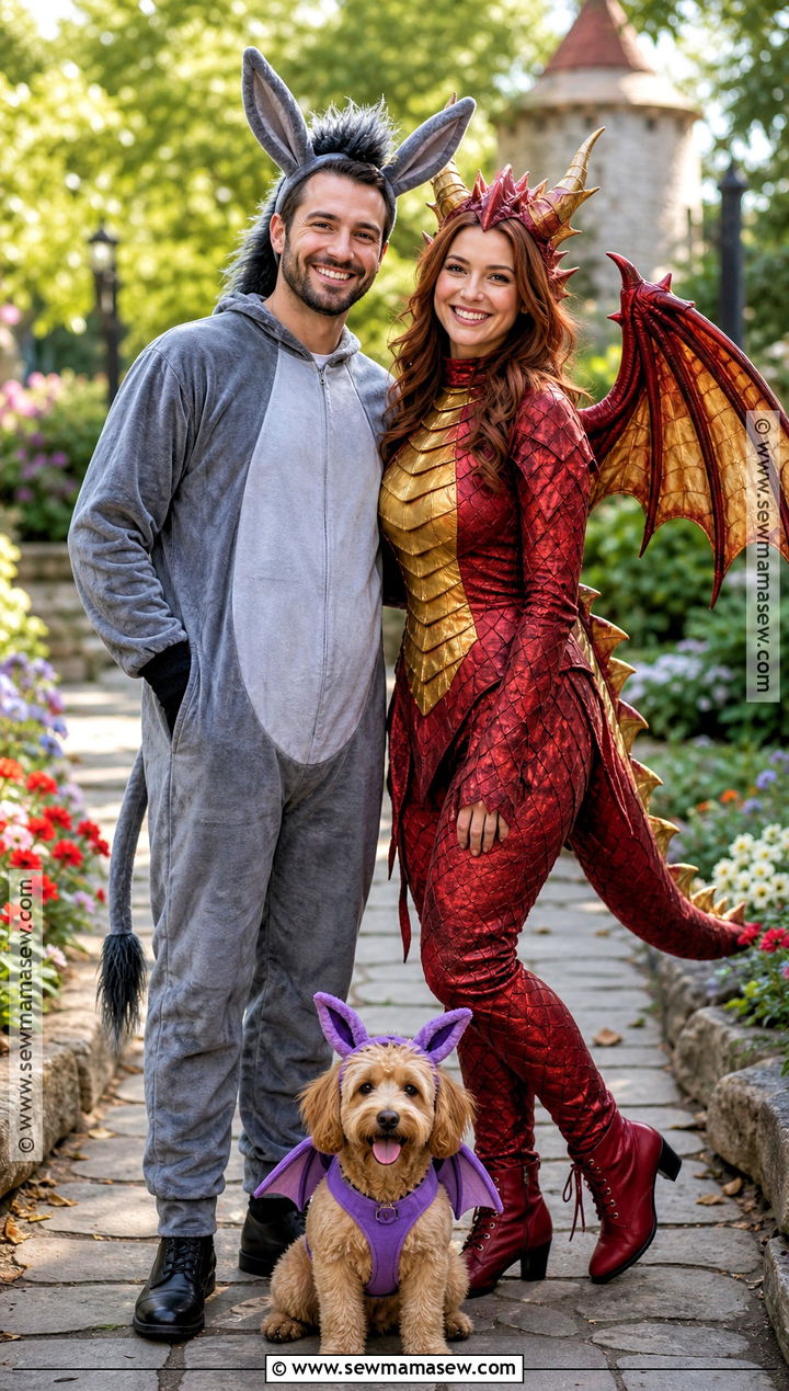 Donkey And Dragon Costume With Pet Baby - 35 donkey and dragon costume ideas