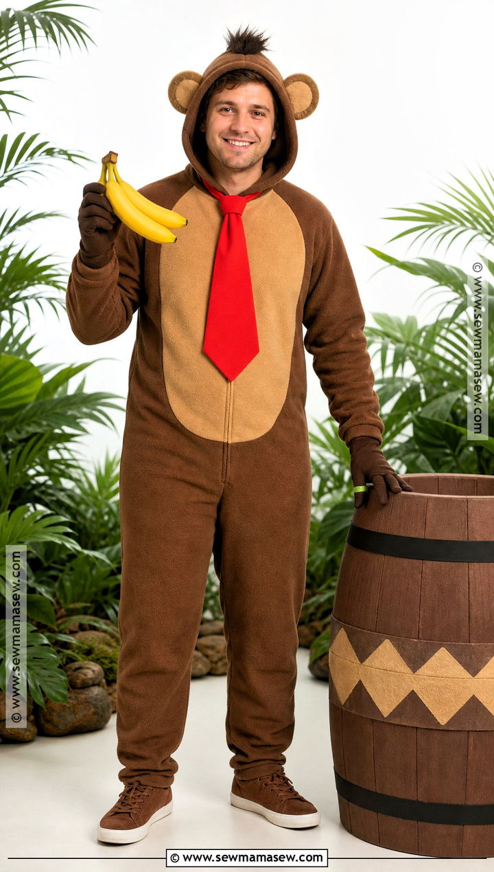 Donkey Kong Costume With Red Tie - 30 super mario costume ideas