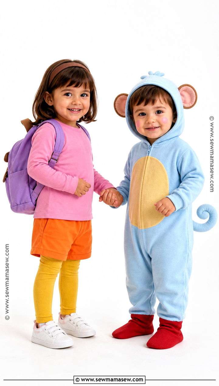 Dora And Boots Toddler Sibling Costume - 35 dora and boots costume