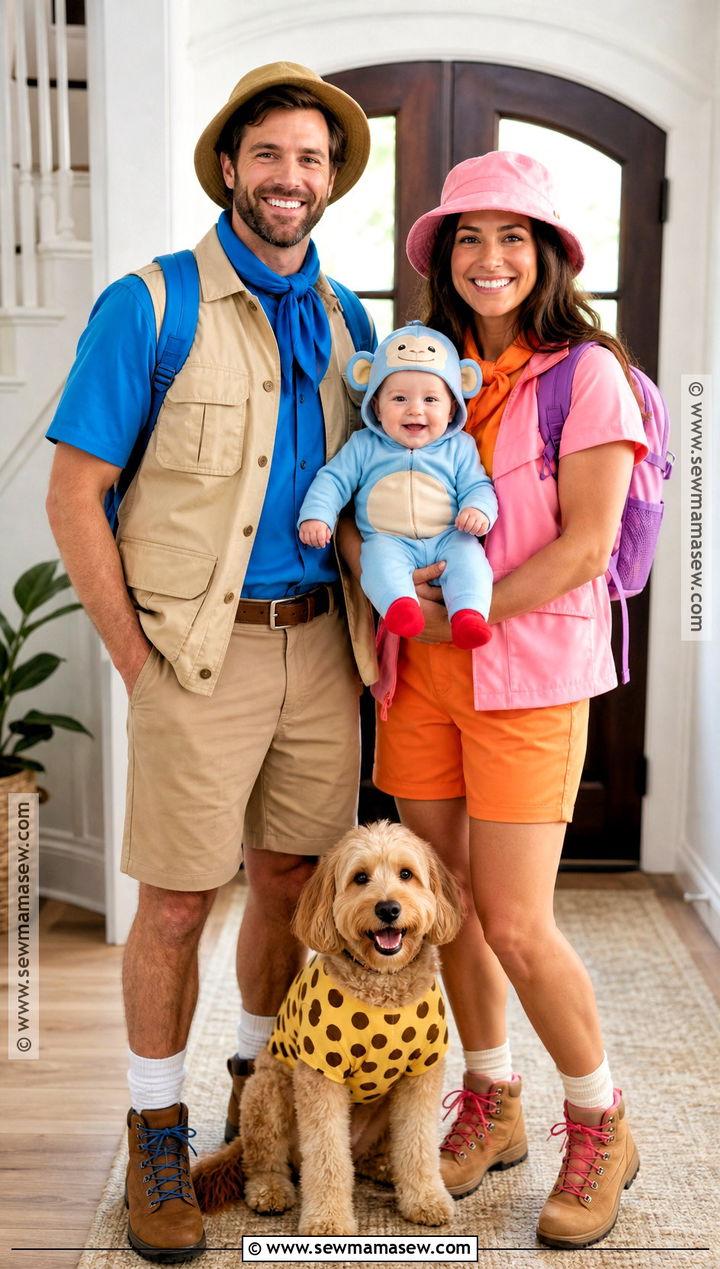 Dora And Diego Family Costume With Baby And Dog - 30 dora and diego costume ideas