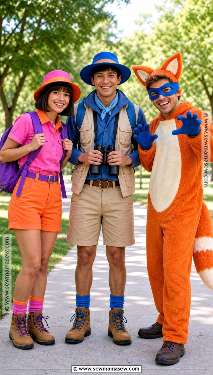 Dora And Diego With Swiper Group Costume - 30 dora and diego costume ideas