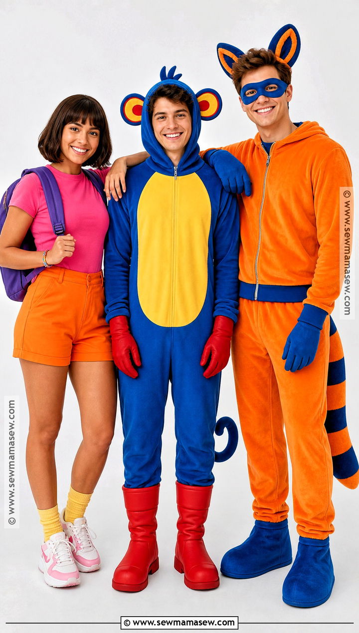 Dora Boots And Swiper Group Costume - 30 dora halloween costume ideas