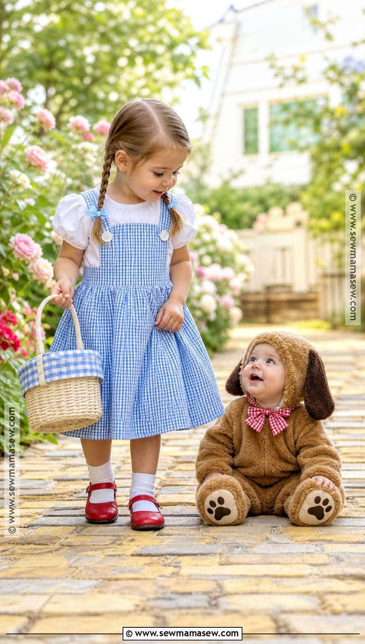 Dorothy And Baby Puppy Sister Costumes - 30 sister halloween costumes toddler for babies