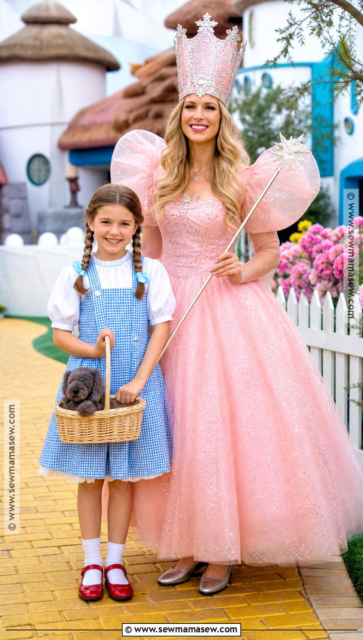 Dorothy And Glinda Costume - 30 mom daughter halloween costumes
