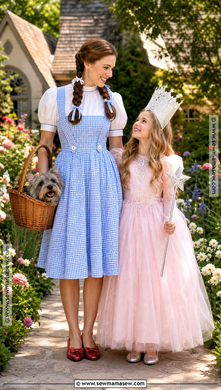 Dorothy And Glinda Mom And Daughter Costume - 35 mom and daughter halloween costumes