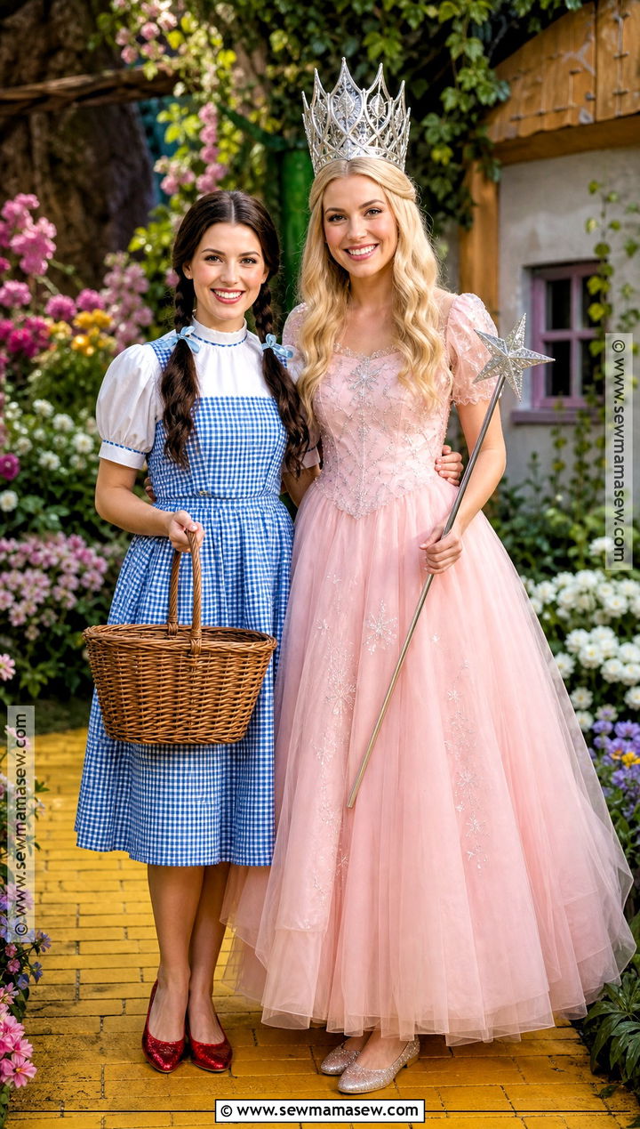 Dorothy And Glinda Wizard Costume - 40 blonde and brunette halloween costumes