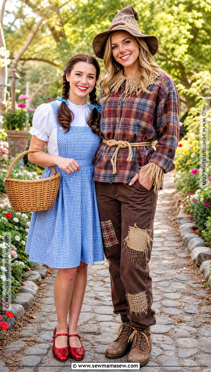 Dorothy And Scarecrow Best Friend Costume - 45 best friend halloween costumes