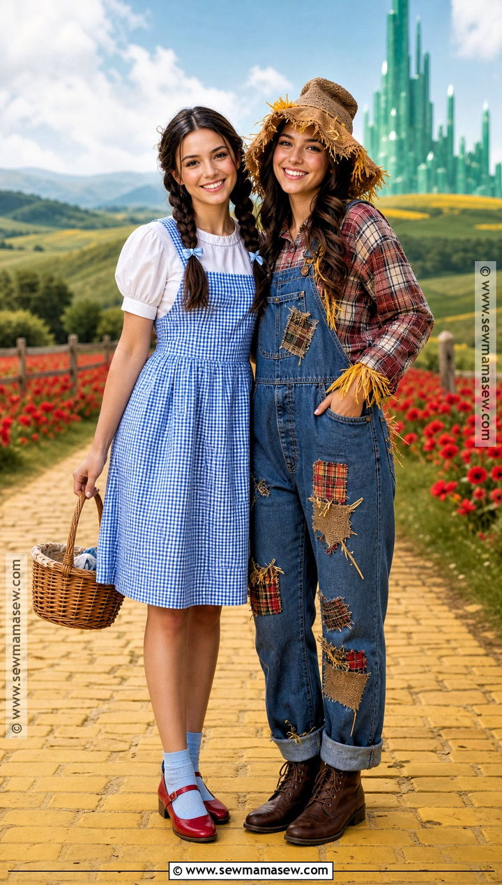 Dorothy And Scarecrow Duo Costume - 35 duo costumes for girls for best friends