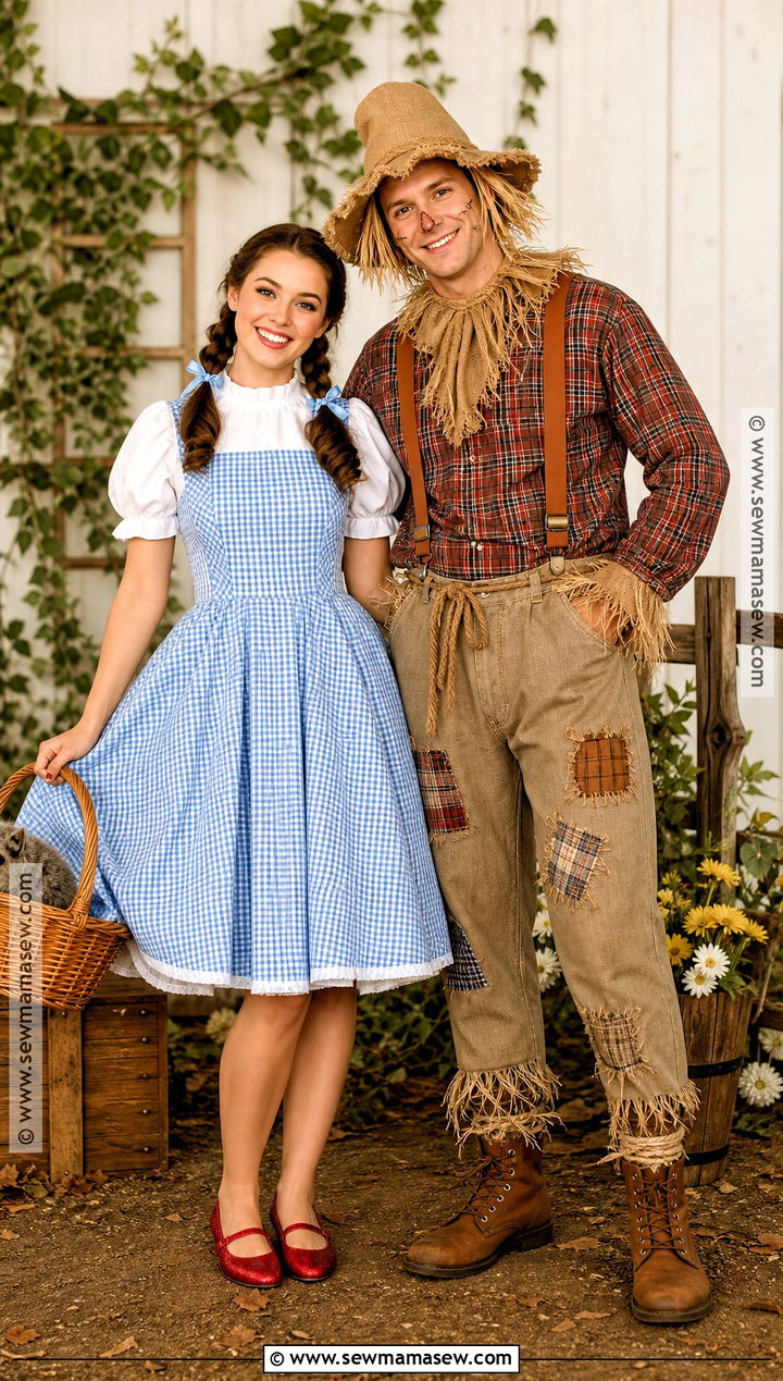 Dorothy And Scarecrow Matching Costumes - 45 matching costumes