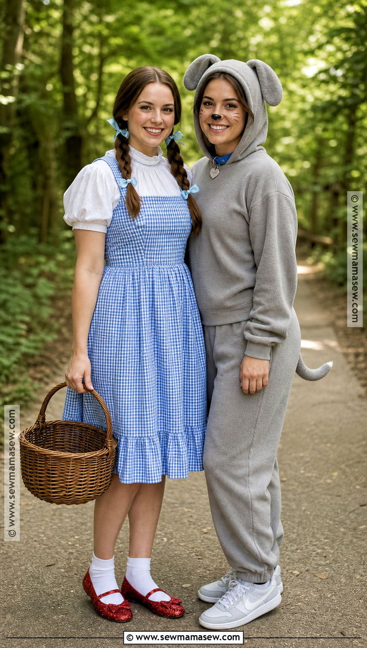 Dorothy And Toto Duo Halloween Costume - 30 Wizard Of Oz Halloween Costumes