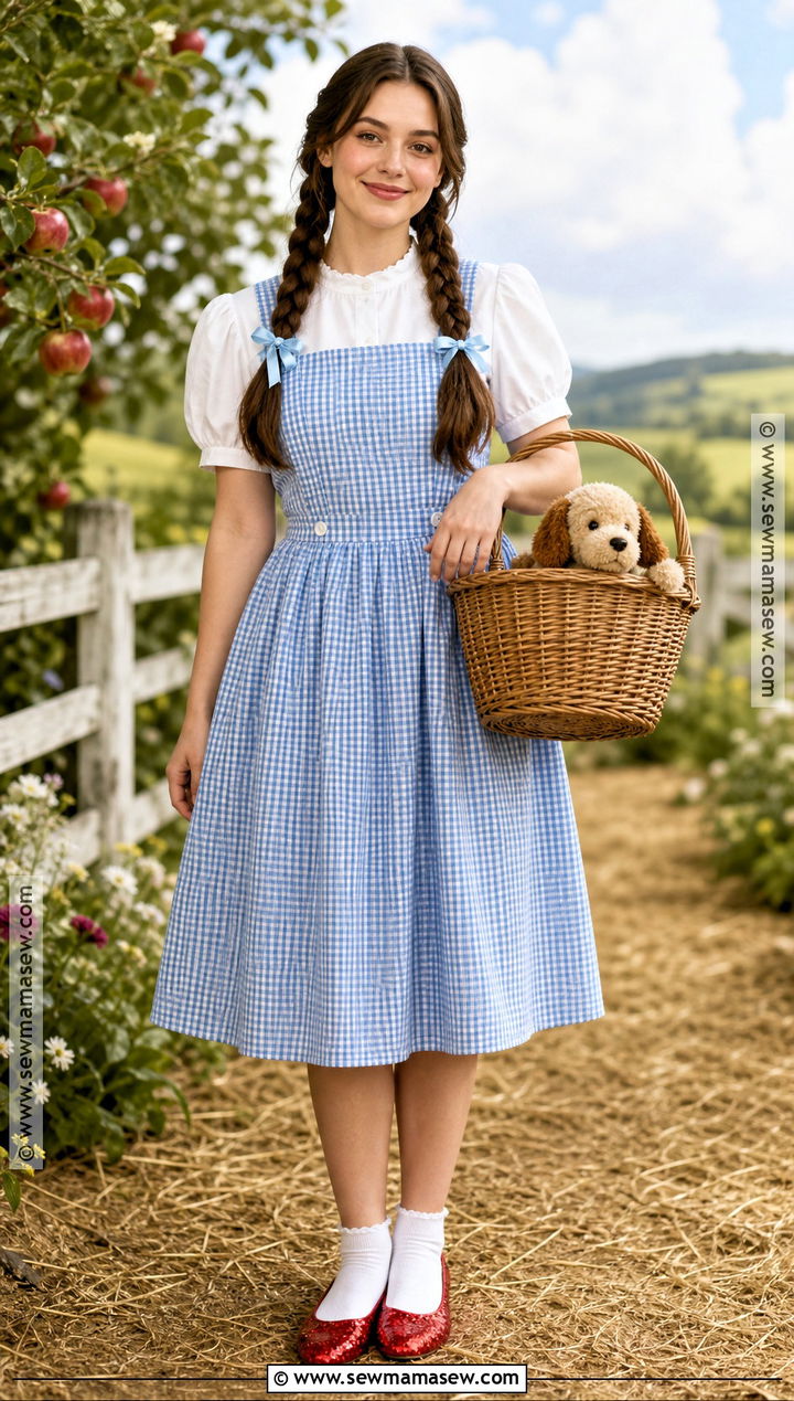 Dorothy Blue Gingham Cosplay Dress - 30 cosplay dress ideas