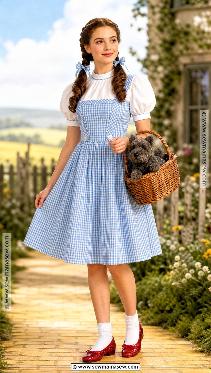 Dorothy Blue Gingham Costume - 30 Iconic Female Movie Characters Costumes